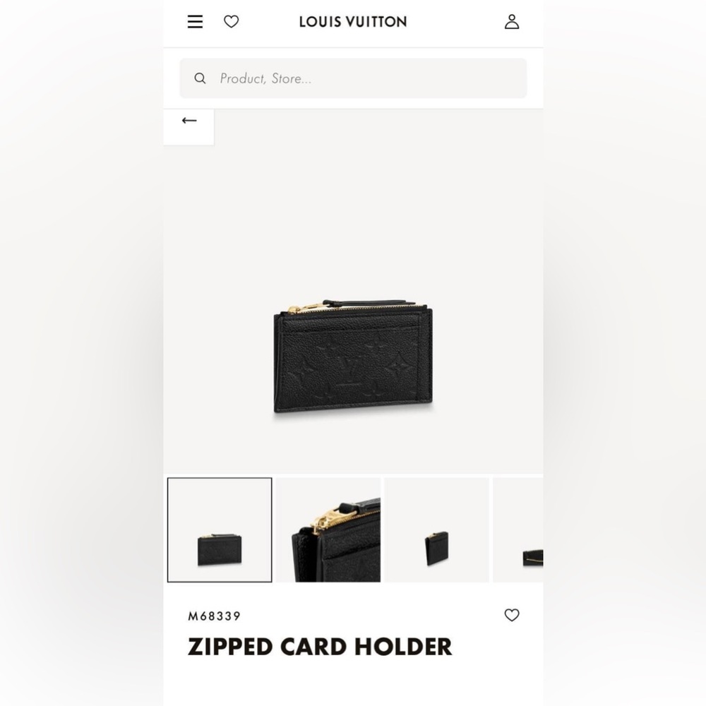Louis Vuitton Zipped Card Holder